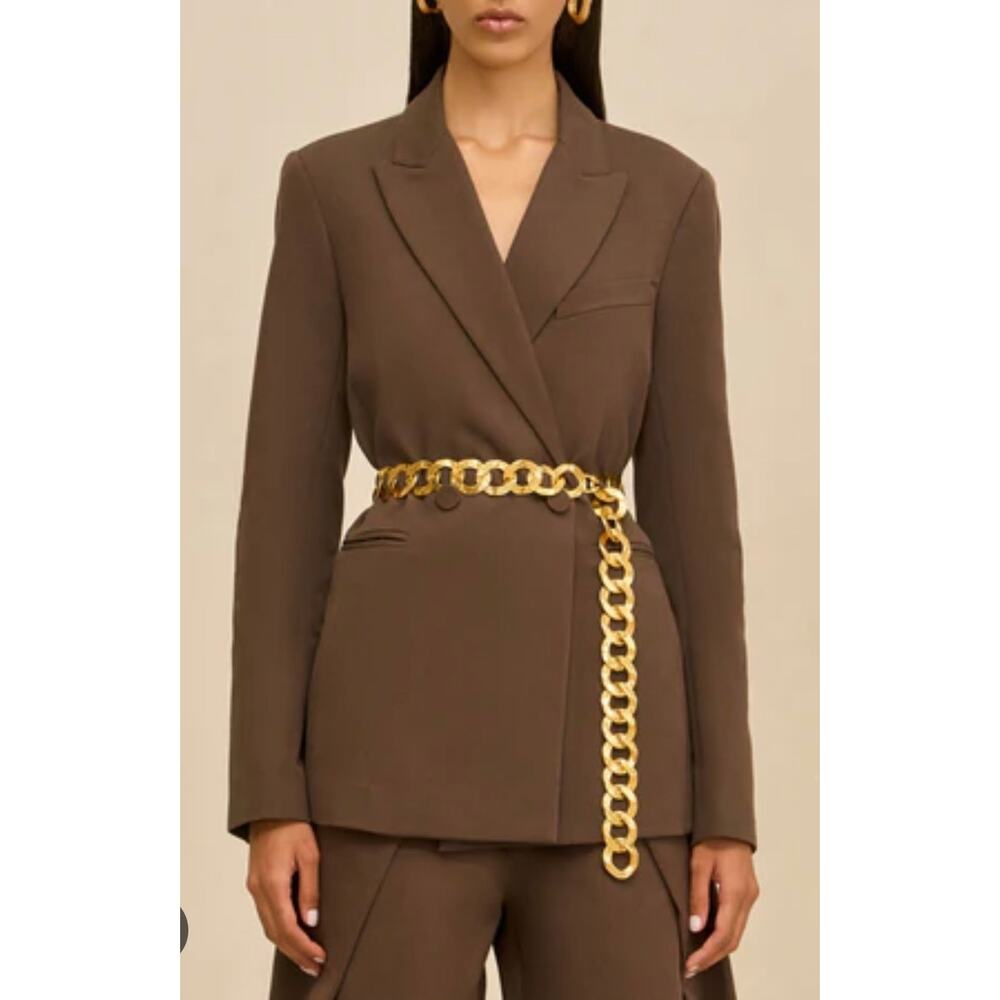 NEW Cult Gaia Dulce Belt Antique Brass Gold